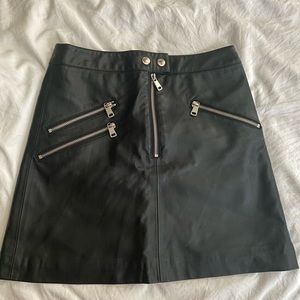 Mango faux leather skirt
